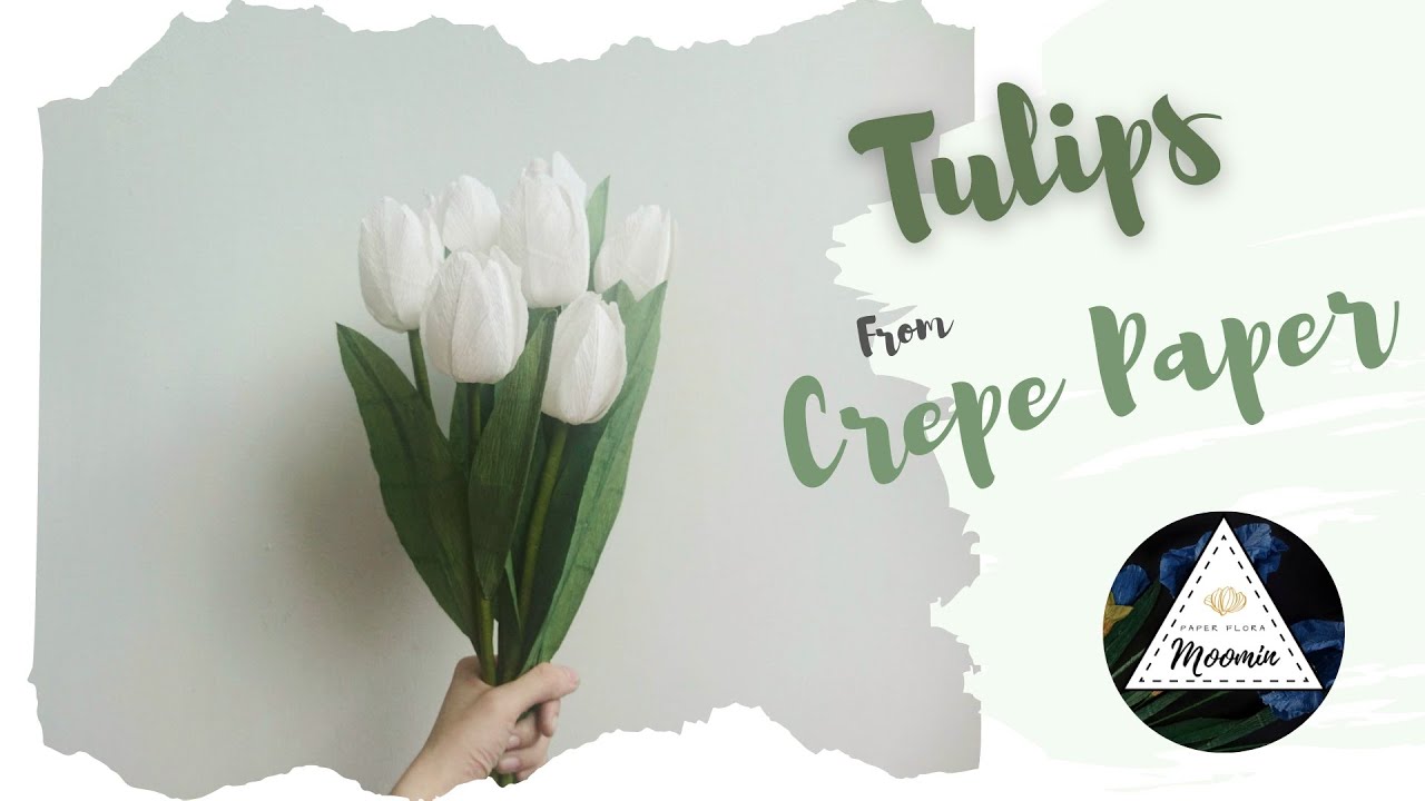 How To Make Tulip Flower From Crepe Paper