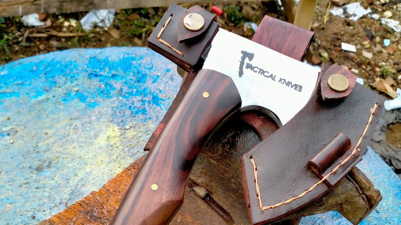 Tes kekuatan kampak custom asli buatan ci batu