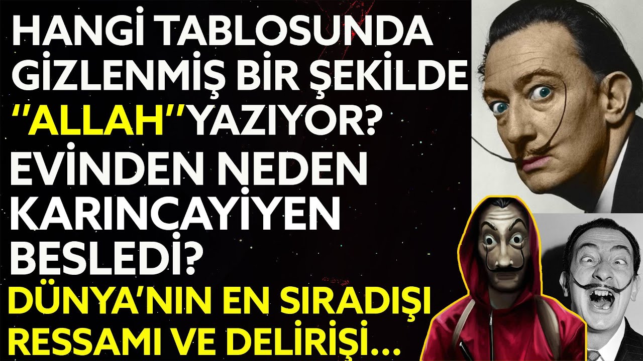 SALVADOR DALİ | Karısıyla ilişkiye girmeye korkan D&uuml;nya'nın en sıradışı ressamı ve deliriş hikayesi.