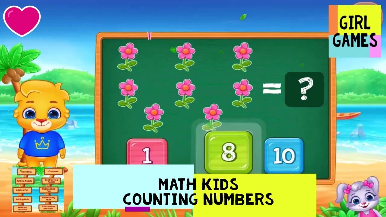 Math Kids Game Counting Numbers 1 to 10 - Count for Kindergarten, Toddlers - Math Games for Kids