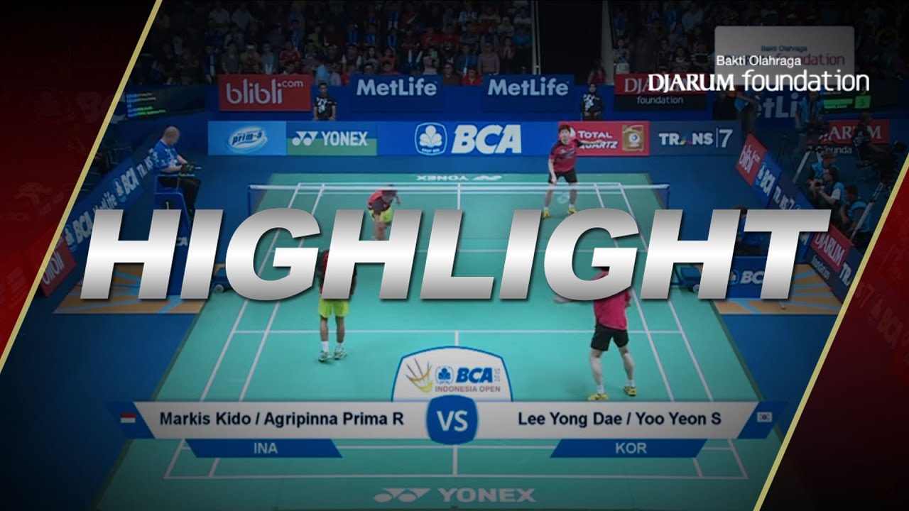 Lee Yong Dae/Yoo Yeon Seong (KOR) VS Markis Kido/Agripinna Prima (INA) | BIOSSP2015