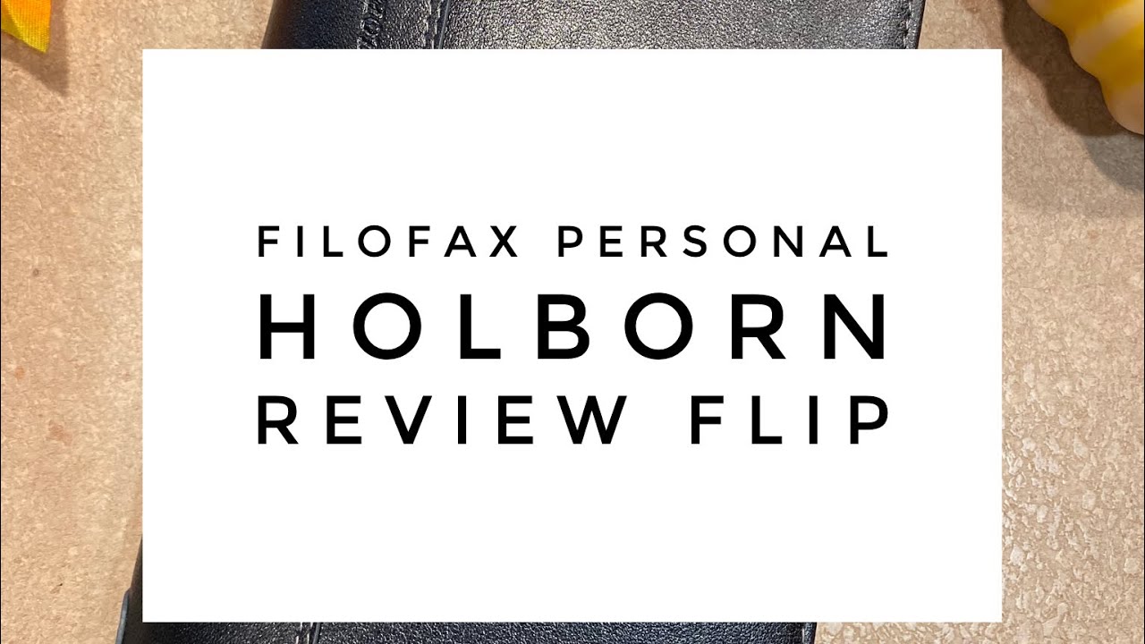 Filofax Holborn personal ring review flip