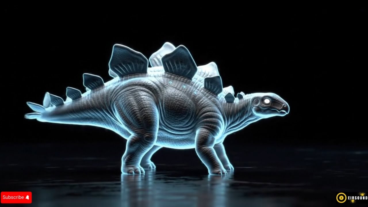 Dinosaurs 3D Hologram Video - T-rex, Velociraptor, Triceratops