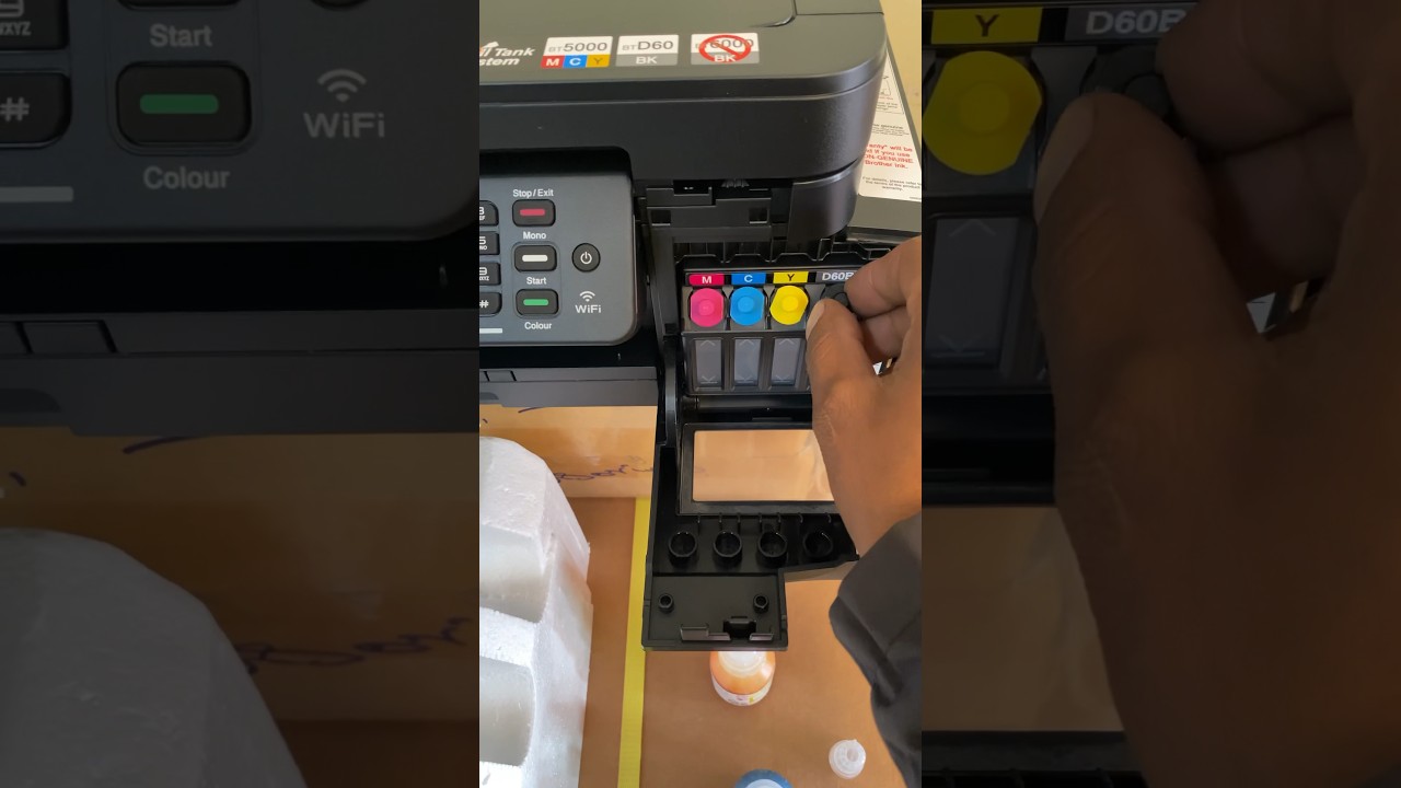 INK REFILL BROTHER PRINTER #tool #toner #ink #refill #techmeta #shorts #howto #printer