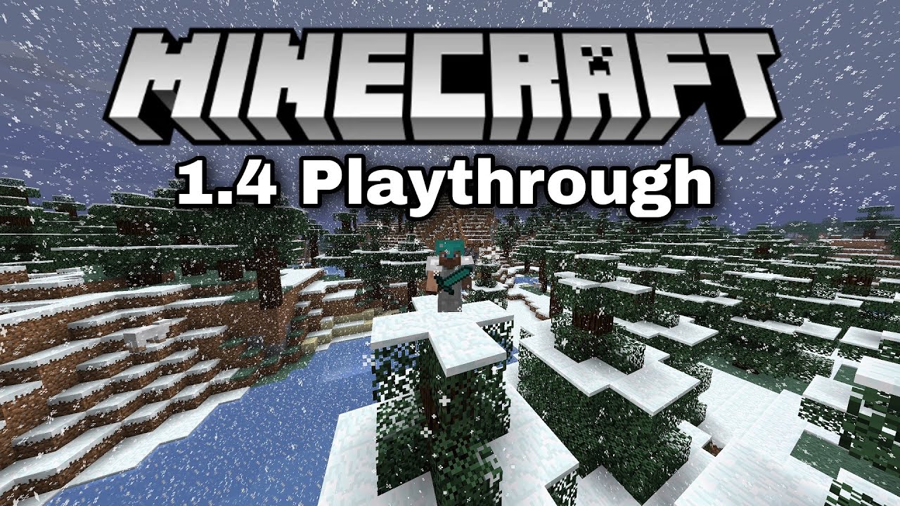 Playthrough of Minecraft 1.4 in 2023!
