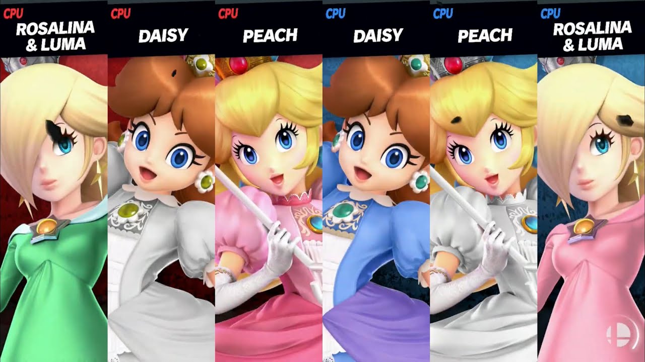 Super Smash Bros. Ultimate - Sprunki girls VS disney princesses