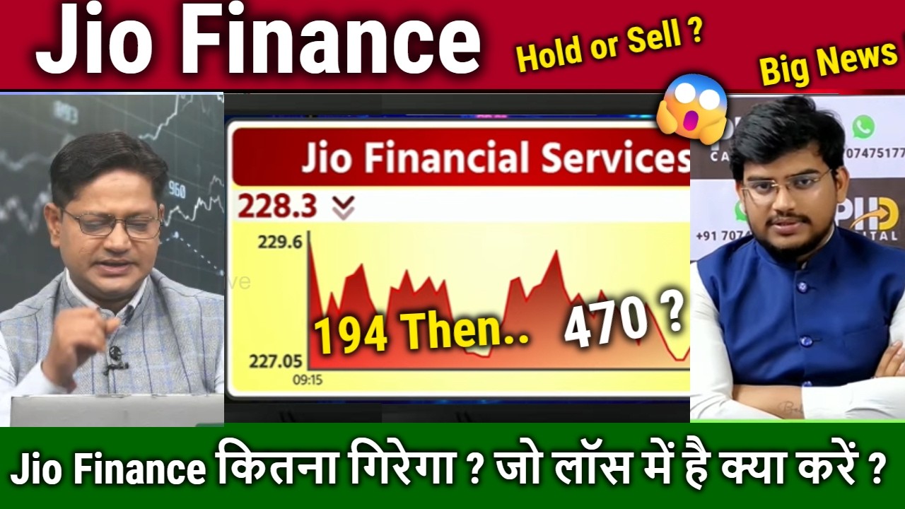Jio Finance Share Future Analysis/कितना गिरेगा,Hold or Sell?Jio financial services Share news/target