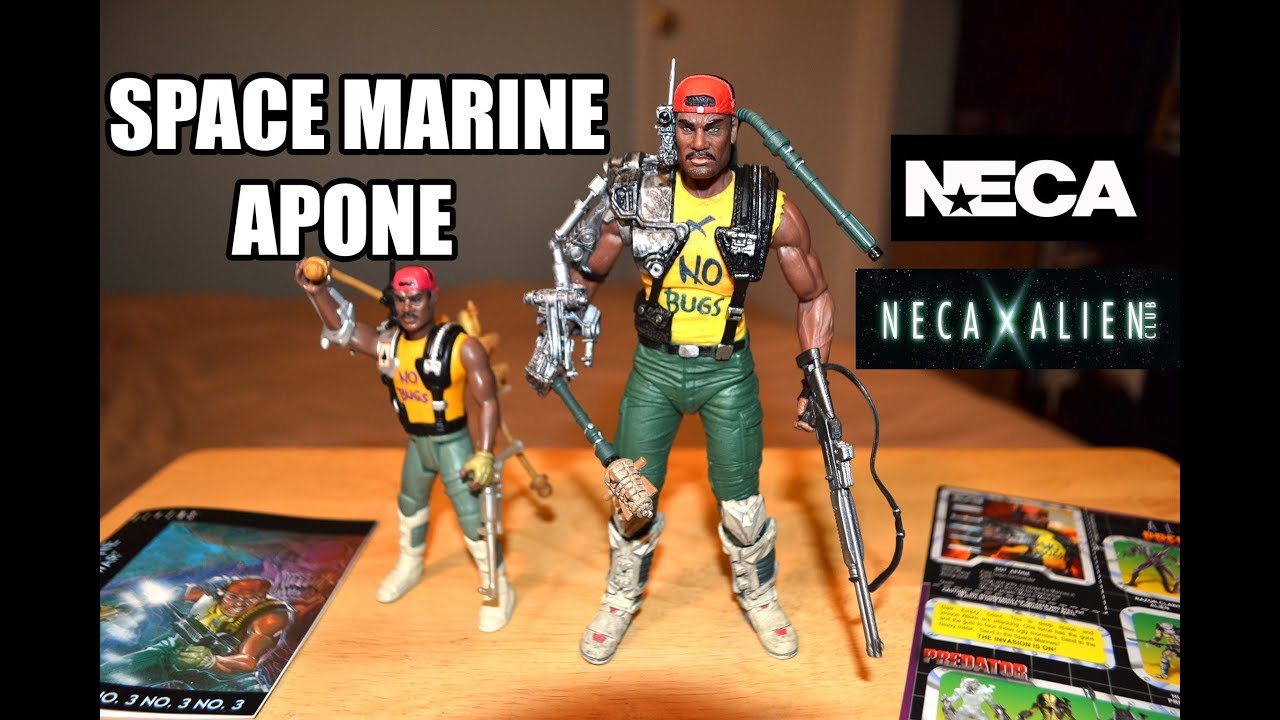 Neca ALIENS SGT. APONE/ SPACE MARINE APONE! Kenner Tribute Figure unboxing & review!
