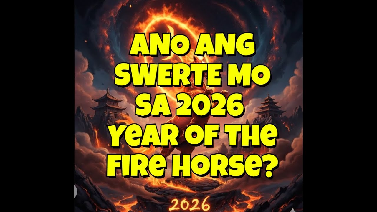 2026 HOROSCOPE: Year of the Fire Horse 🐎🔥. ANO ANG SWERTE MO SA 2026?