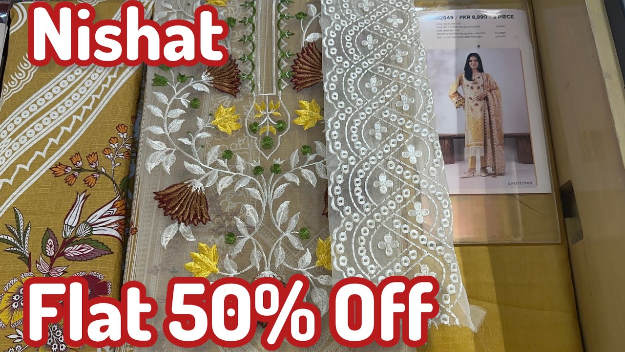 Nishat flat 50% Off | Nishat Sale Nishat Last of season sale 