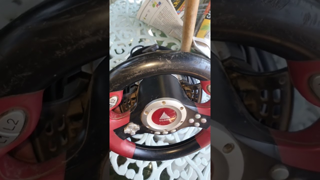 VOLANTINHO GAMER DE PS2 PARA JOGAR GRAN TURISMO - MAS ANTES VAI PRECISAR DE UM TRATO