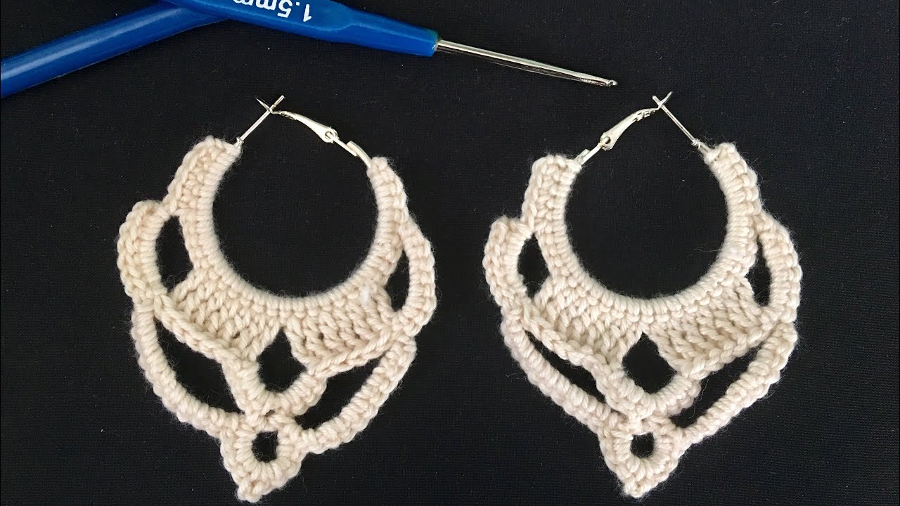 Tutorial | Crochet summer earrings