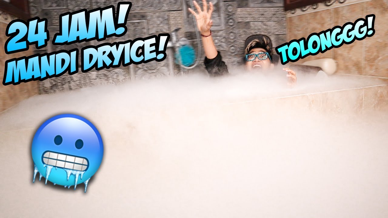 KESALAHAN BESAR 24 JAM MANDI 28 KG PENUH DRY ICE DI BATHTUB! LANGSUNG 1 BADAN BEKU!!!