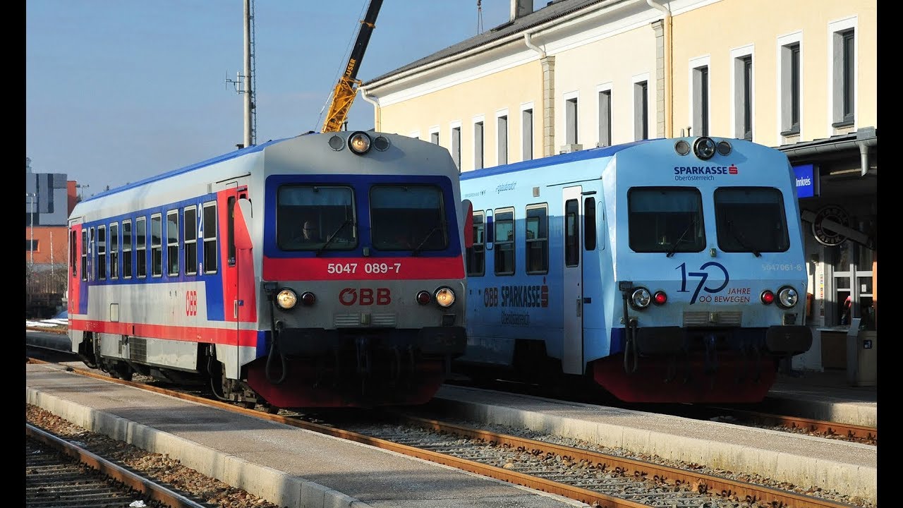 ÖBB Baureihe 5047 im Almtal und auf der Innkreisbahn Sparkasse Oberöstrreich 21.1.2019