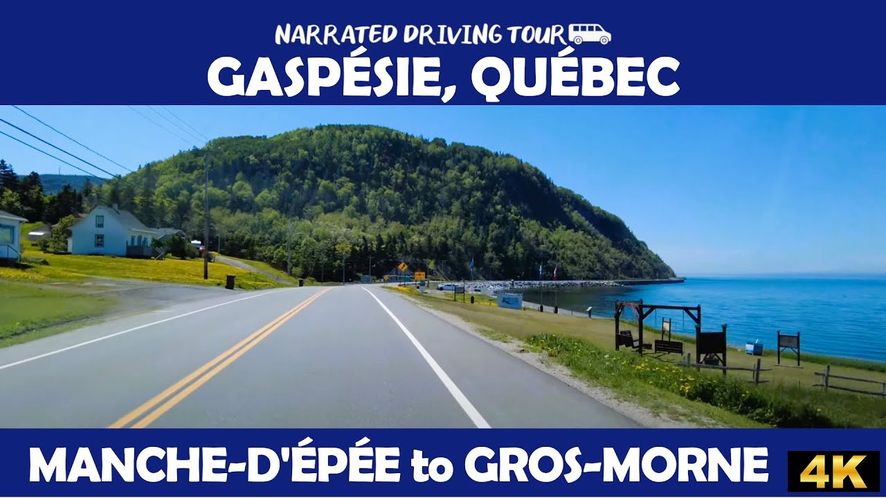 ⚜️ 🍁 Gaspésie, Québec - Route 132 🌄 4K Drive