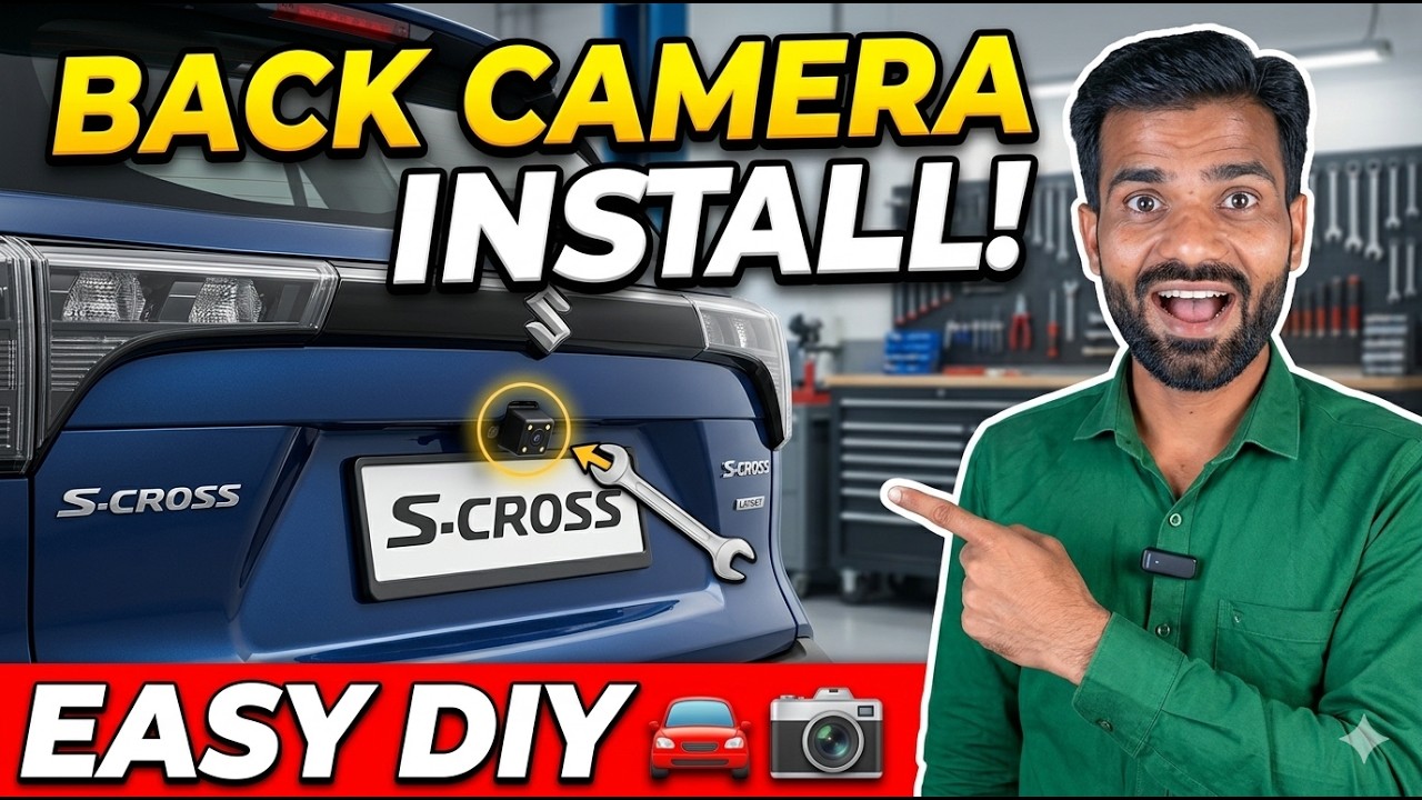 REVERSE PARKING CAMERA INSTALLATION FORA S CROSS | EXPENSIVE CAMERA | How to install reverse camera