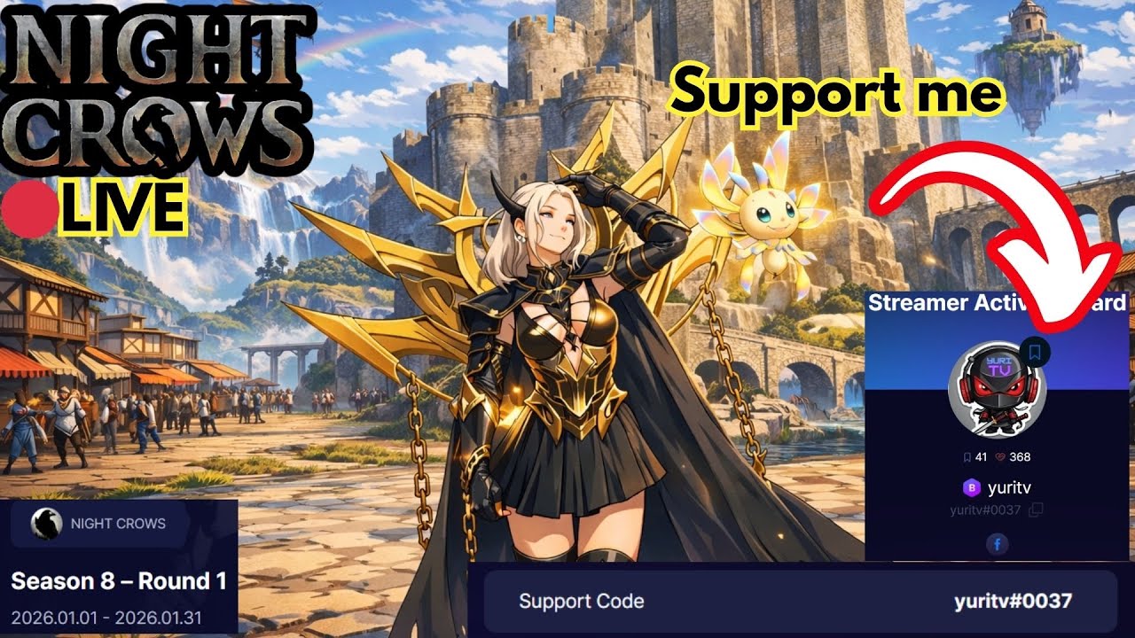 🔴LIVE: Night Crows Guild Battle, Assasin POV~!