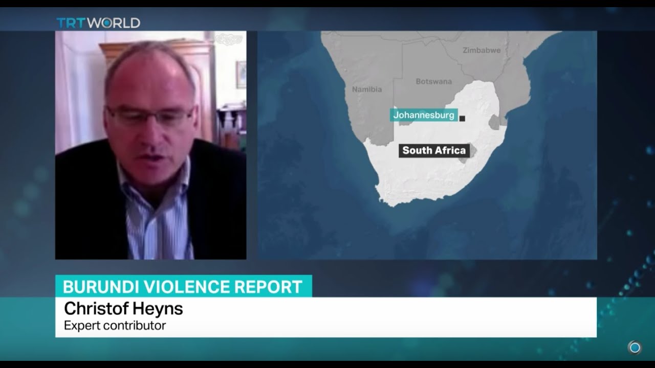 Burundi Violence Report: Interview with expert contributor Christof Heyns