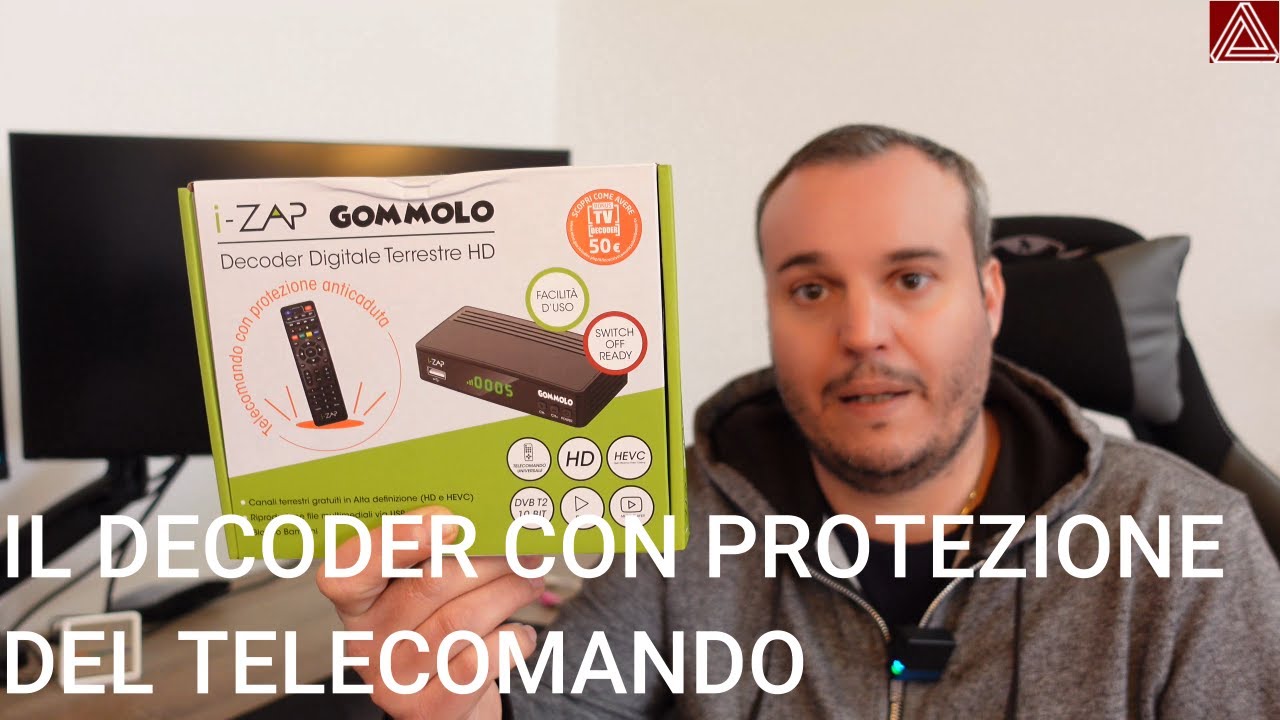 INSTALLAZIONE DECODER  I-ZAP GOMMOLO DVBT2