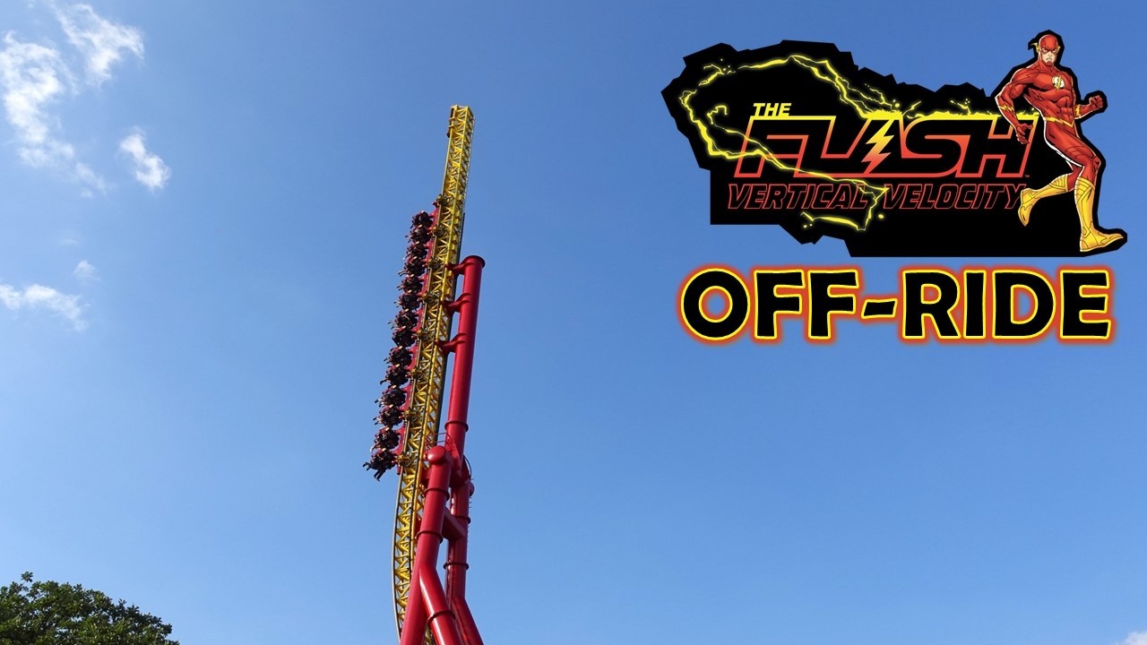 Flash Vertical Velocity Off-Ride Footage, Six Flags Great America Intamin Impulse | Non-Copyright