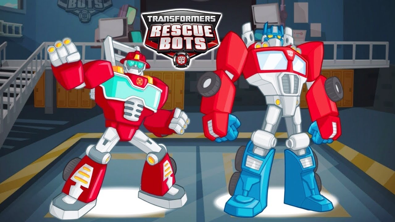 Transformers Rescue Bots: Hero - The Red Team Optimus Prime and Heatwave