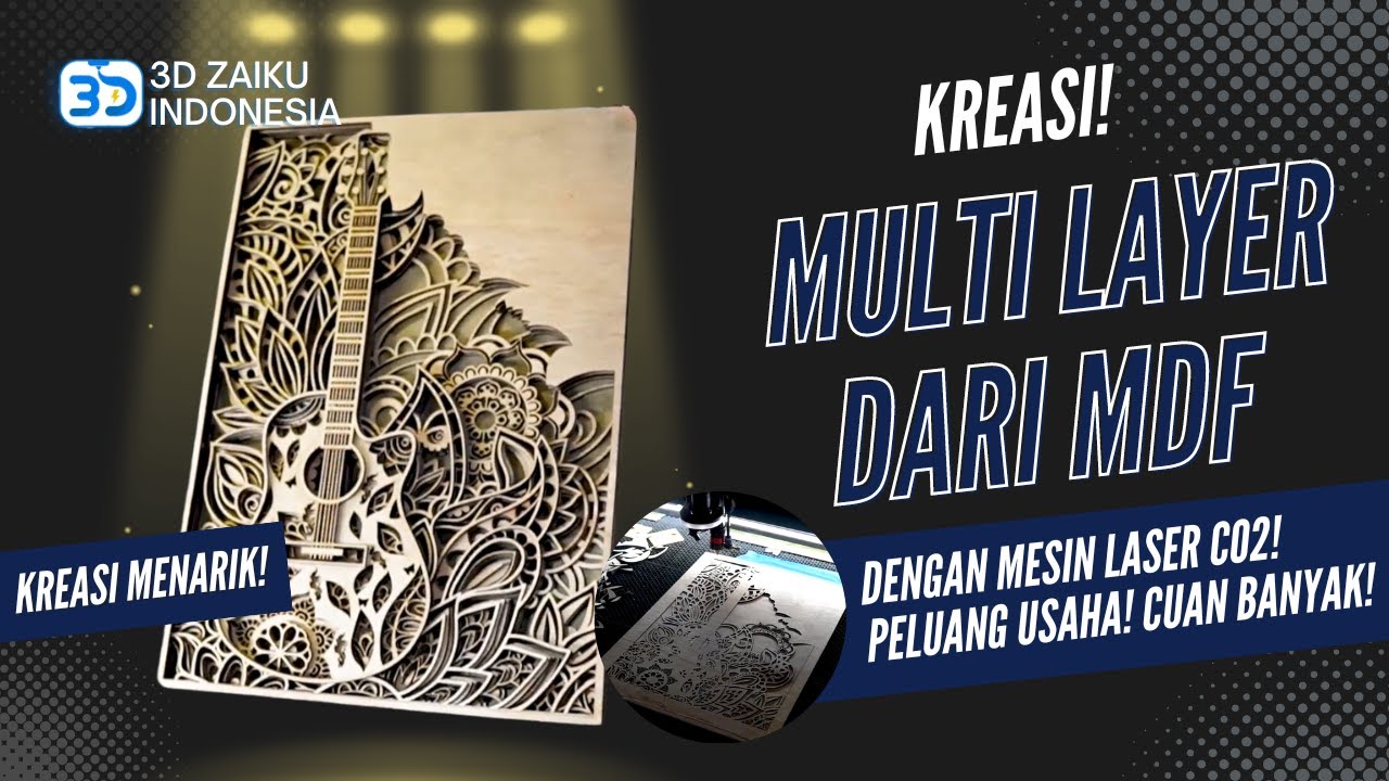 KREASI DARI MDF DENGAN MESIN LASER CO2 - IDE BISNIS!