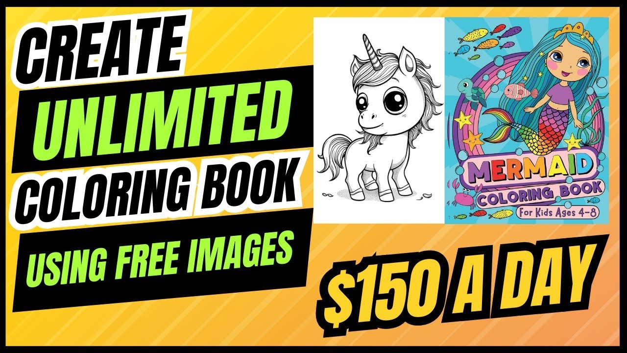 How to Create Unlimited Coloring Books for KDP | Step-by-Step Guide 2025