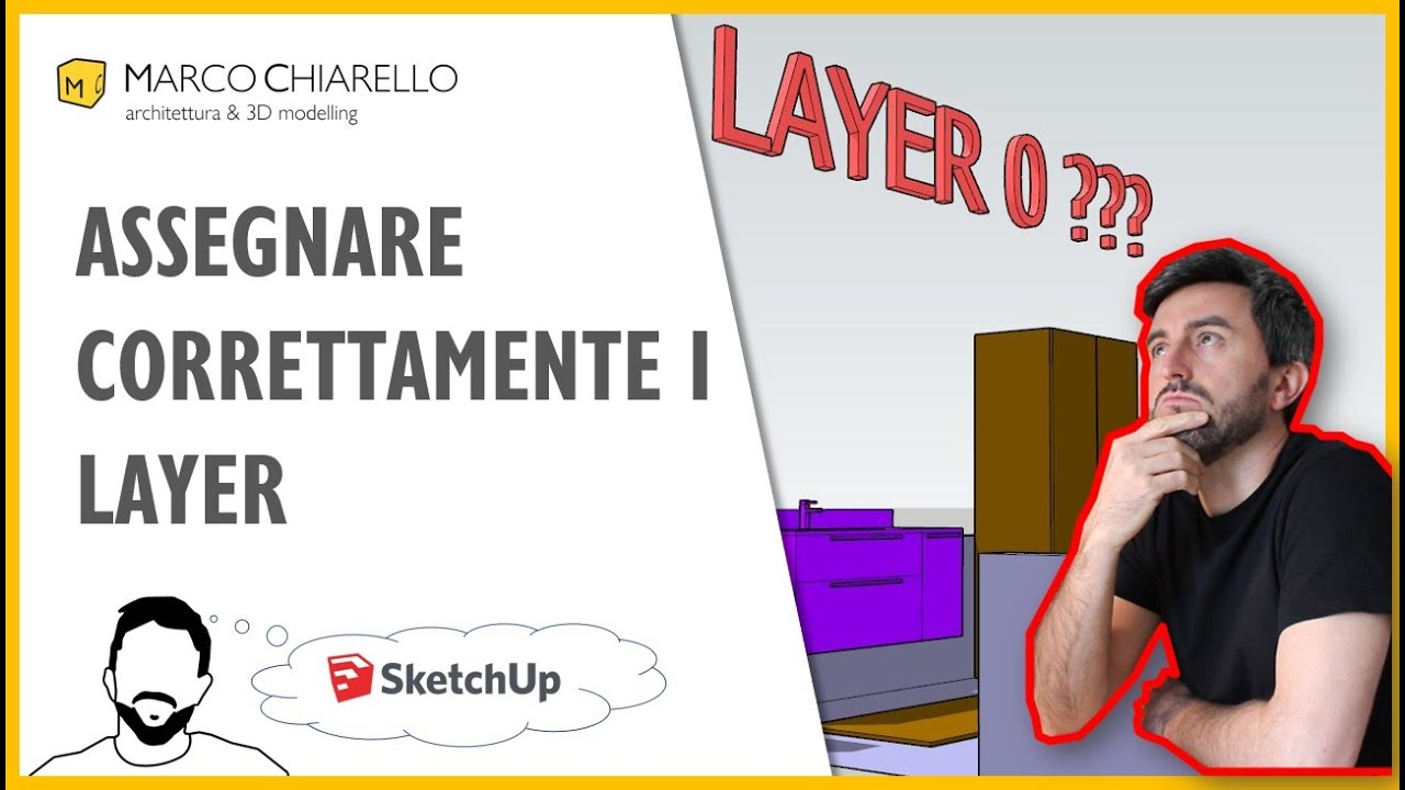 Assegnare correttamente i LAYER (o Tags) in SketchUp