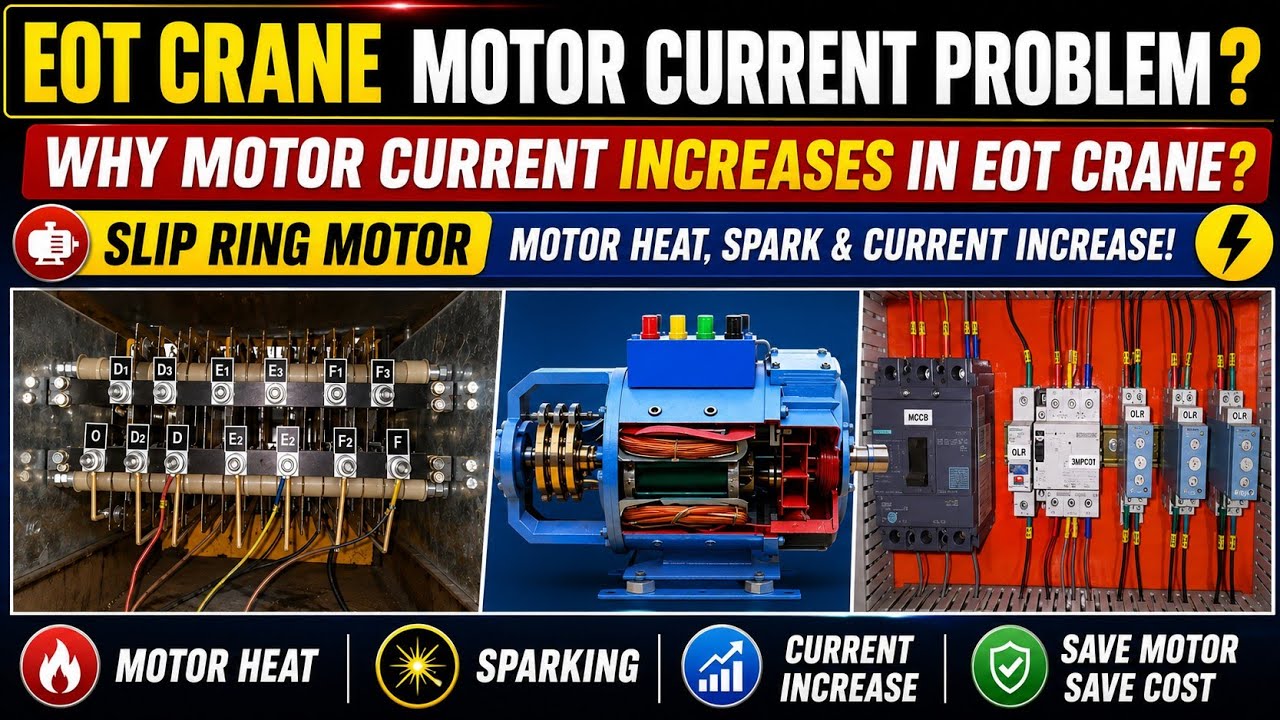 Eot Crane Slipring Motor Fault | Slipring मोटर आवाज करने का क्या-क्या कारण होते है ? Slipring Motor?