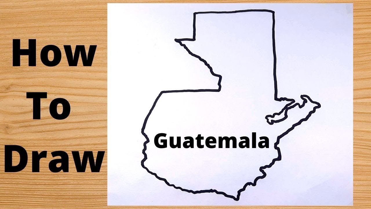 Guatemala Map Drawing - Hidden Trick