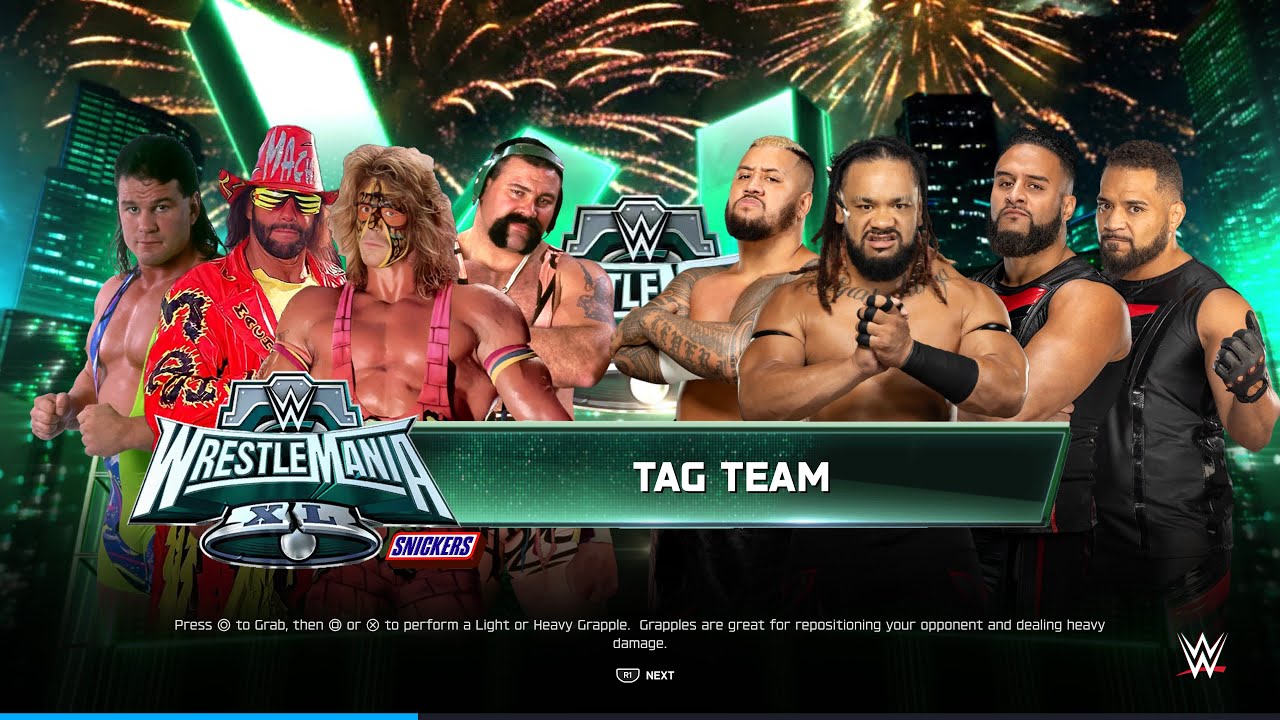 [WWE 2K25] The Ultimate Maniacs & Steiner Brothers vs. The Bloodline