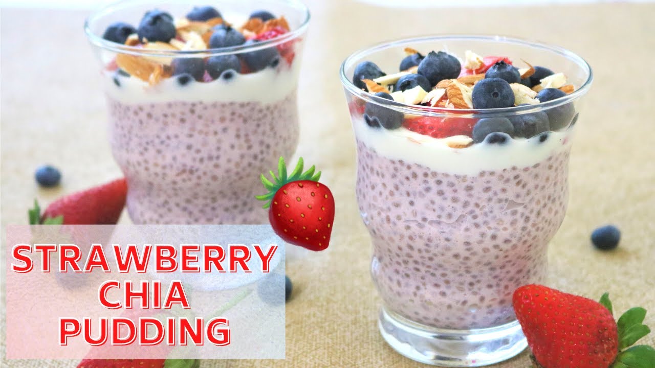Strawberry Chia Pudding | Healthy Chia seed pudding recipe | WEIGHTLOSS RECIPE