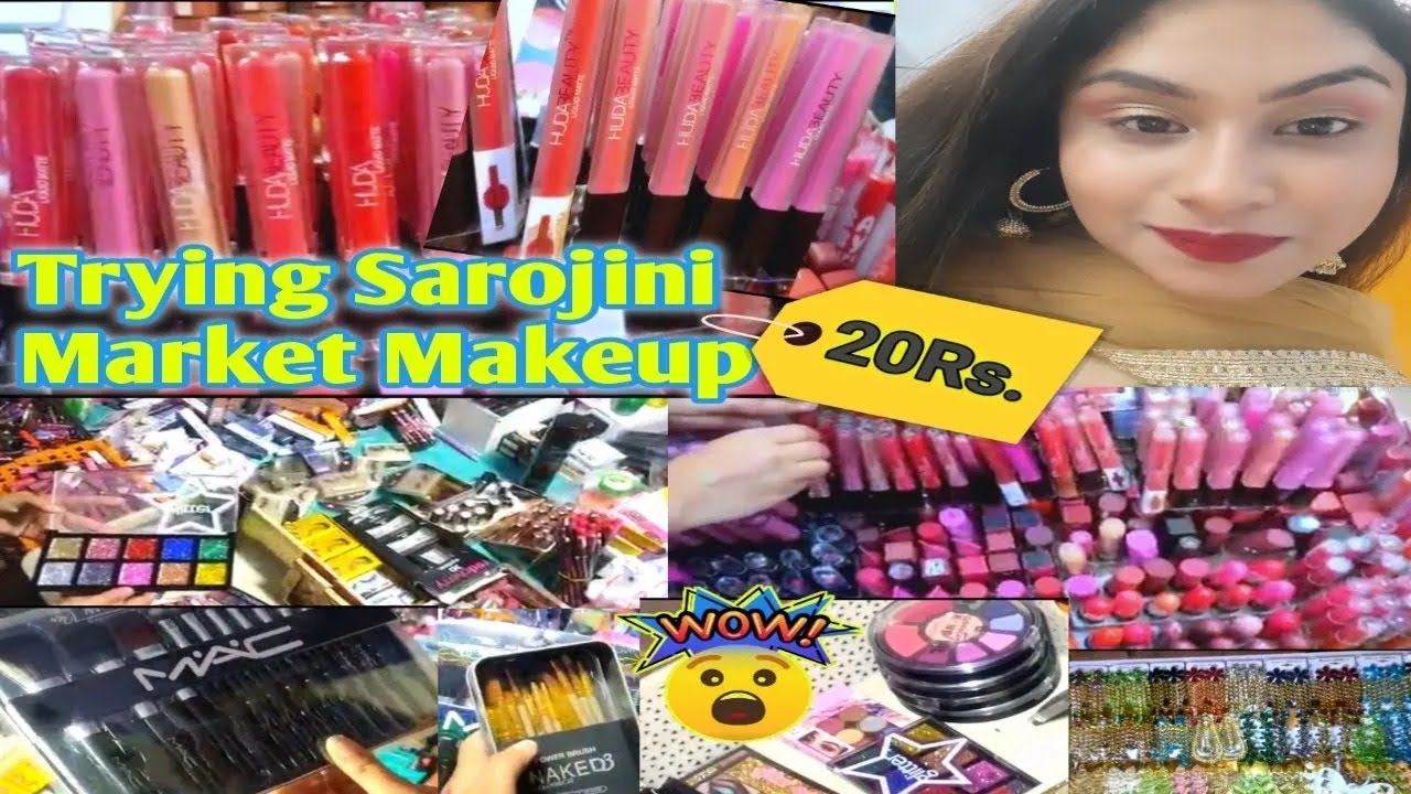 Sabse Sasta Makeup 20 Rs/- Trying Sarojini Makeup for the first time Worth buying! Really 
