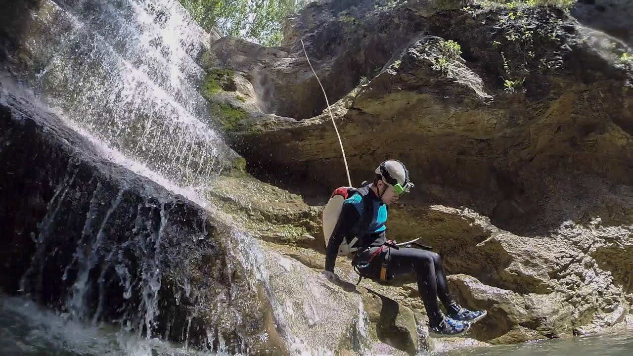 Barranco de Poyatos (Cuenca). Los 7 rapeles. 2015