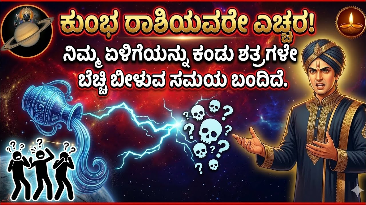 ಕುಂಭ ರಾಶಿಯವರೇ ಎಚ್ಚರ! ನಿಮ್ಮ ಏಳಿಗೆಯನ್ನು ಕಂಡು ಶತ್ರುಗಳೇ ಬೆಚ್ಚಿ ಬೀಳುವ ಸಮಯ ಬಂದಿದೆ.