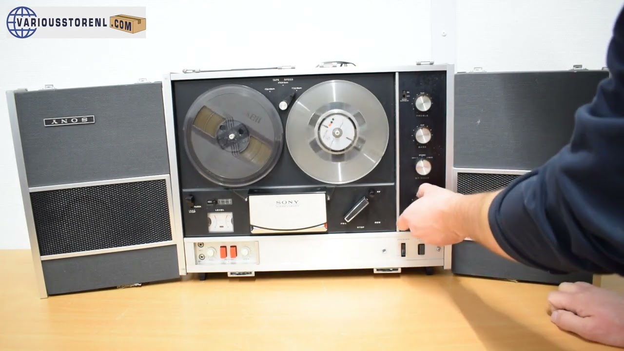 Sony TC 530 Stereo Tape Recorder Demonstration Video - For sale at www.variousstorenl.com