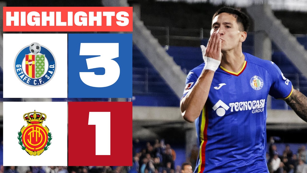 GETAFE CF 3 - 1 RCD MALLORCA | RESUMEN LALIGA EA SPORTS