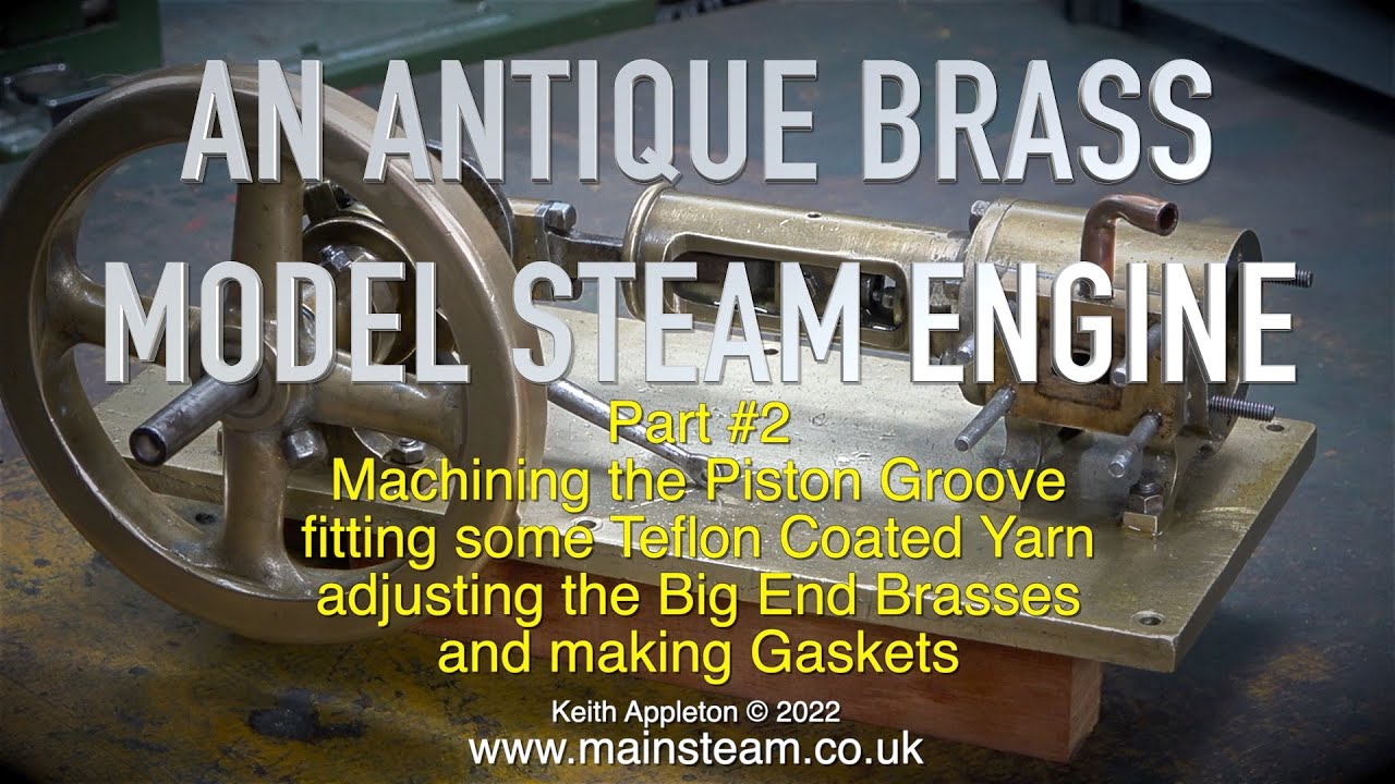 AN ANTIQUE BRASS MODEL STEAM ENGINE - PART #2