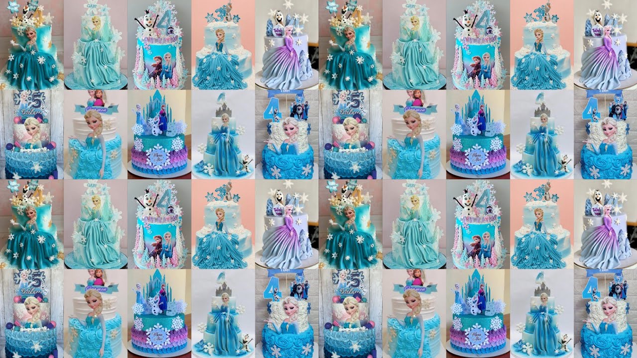 🥳Frozen/Frozen Cake/Birthday Cake Designs For Girls/Frozen Elsa Birthday Cake Design/Baby Girl Cake