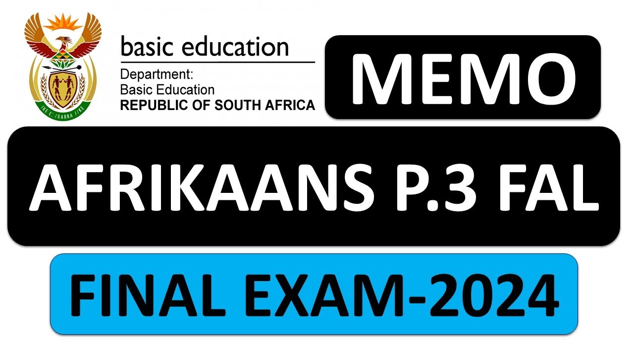 P.3 MEMO AFRIKAANS GRADE 12 MEMO 2024 FINAL EXAMS NOVEMBER MEMO : THUNDEREDUC