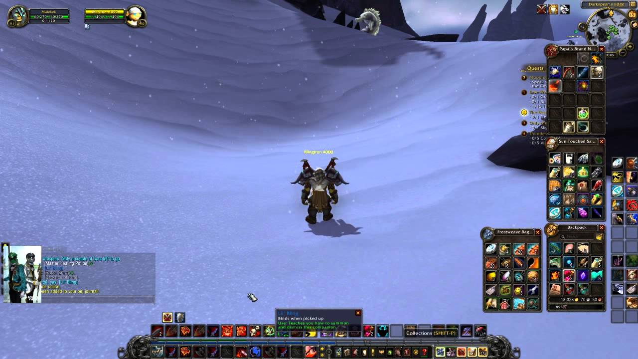 WoW Pet Blingtron Rare Drop From Blingtron 4000