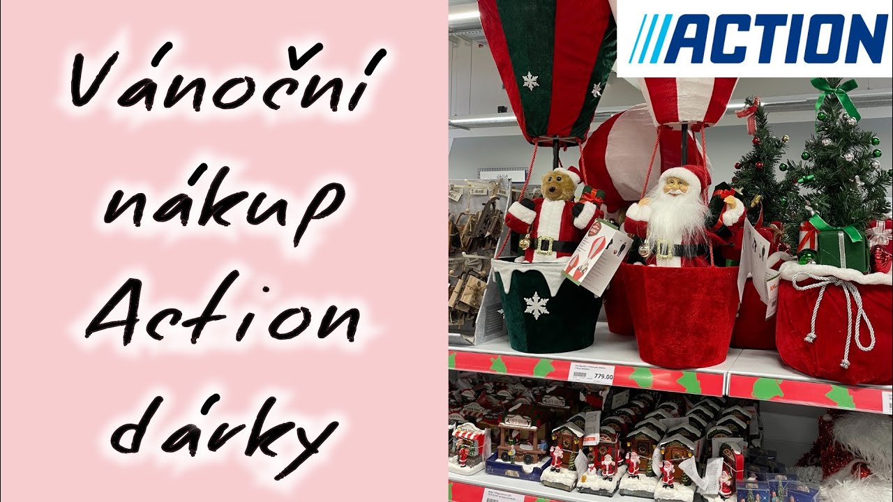 Vánoční nákupy v ACTION tipy na dárky a dekorace 🎄🎄POJĎTE se mnou NAKUPOVAT :)