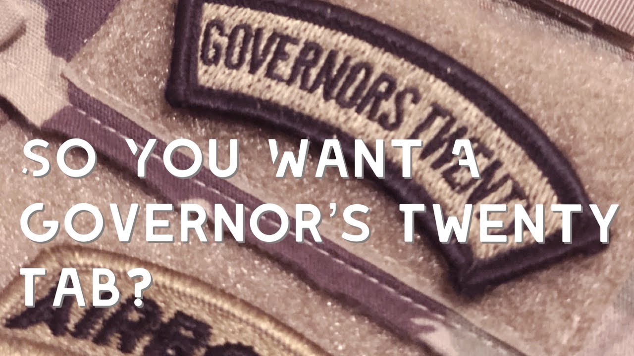 How to Earn Your Governor’s Twenty Tab