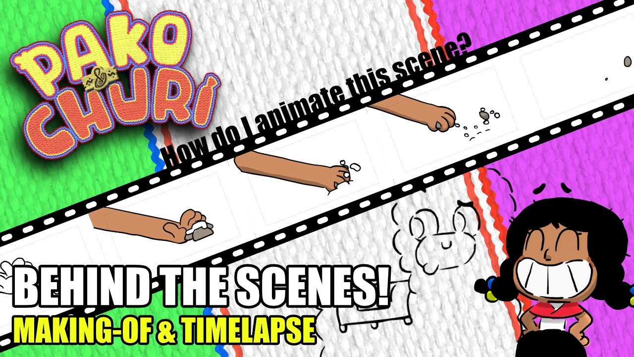 ⏱️TIMELAPSE / WORK IN PROGRESS - Episode 2 shot 016 animation 🌞 PAKO & CHURI / Cartoon for kids