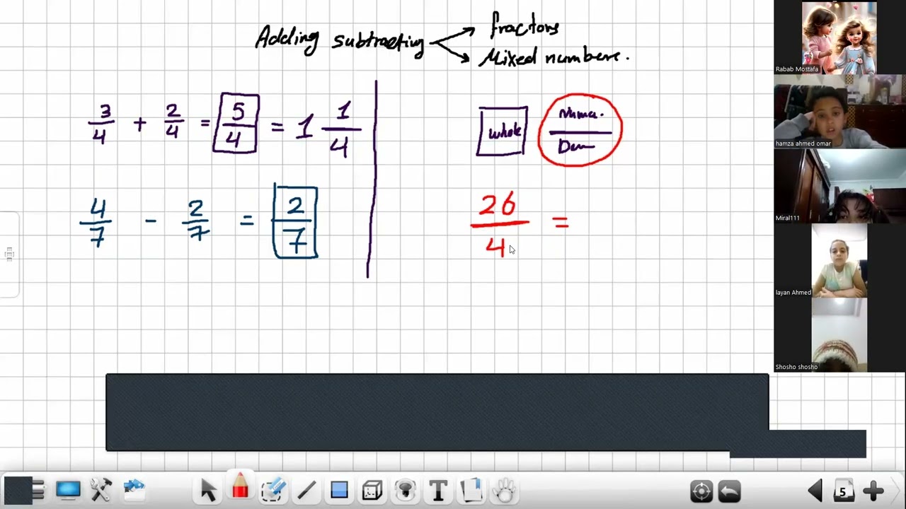 adding and subtracting mixed numbers