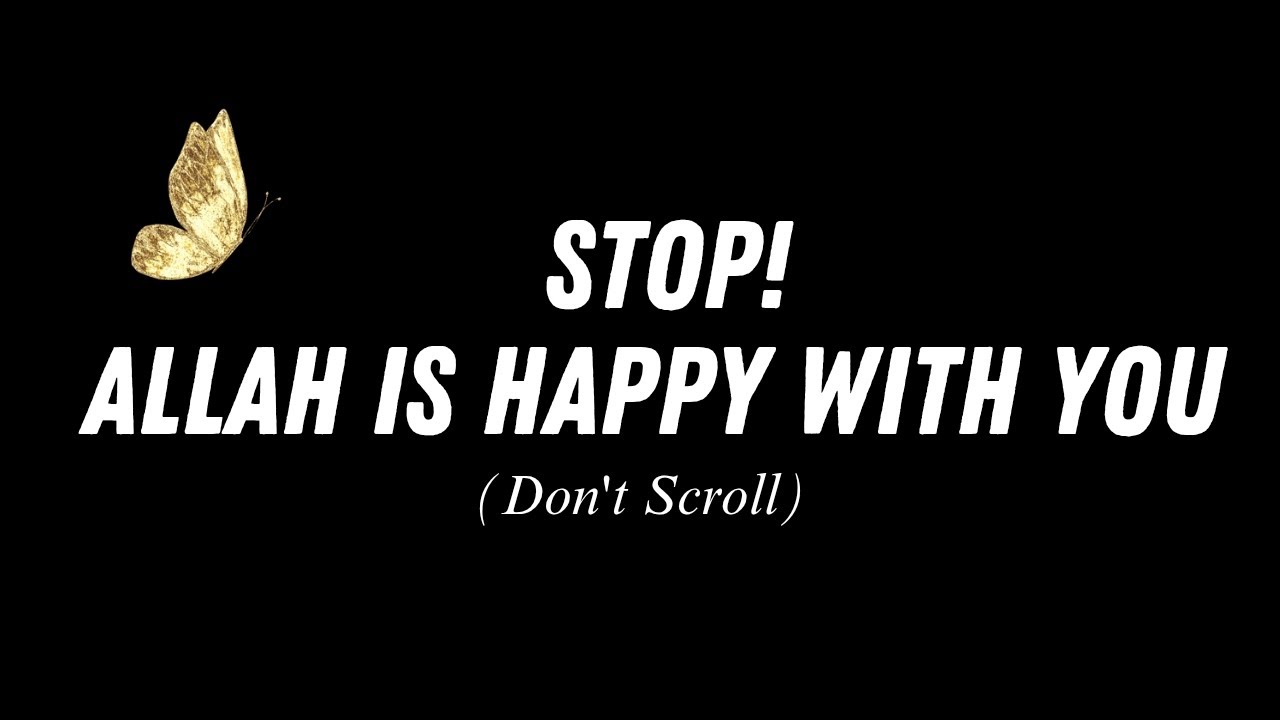 Stop Scrolling — Allah Is Happy With You 🦋❤️‍🩹