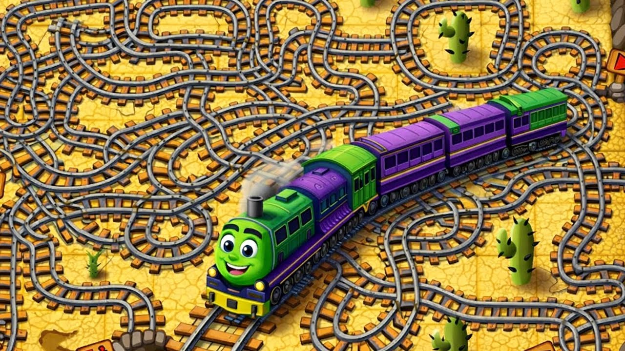 🚂 Головоломка «Поезд-экспресс» (Уровень в пустыне) | Геймплей на Android, Эпизод 603