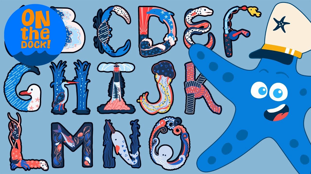 A to Z by the Sea Alphabet Song | On The Dock! Kids Songs
