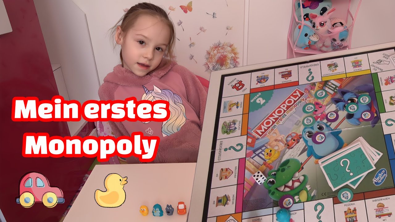 🎲Julia spielt Mein erstes Monopoly! – Die spannende Kinder-Edition ab 6 | Lustiger Familienspaß!