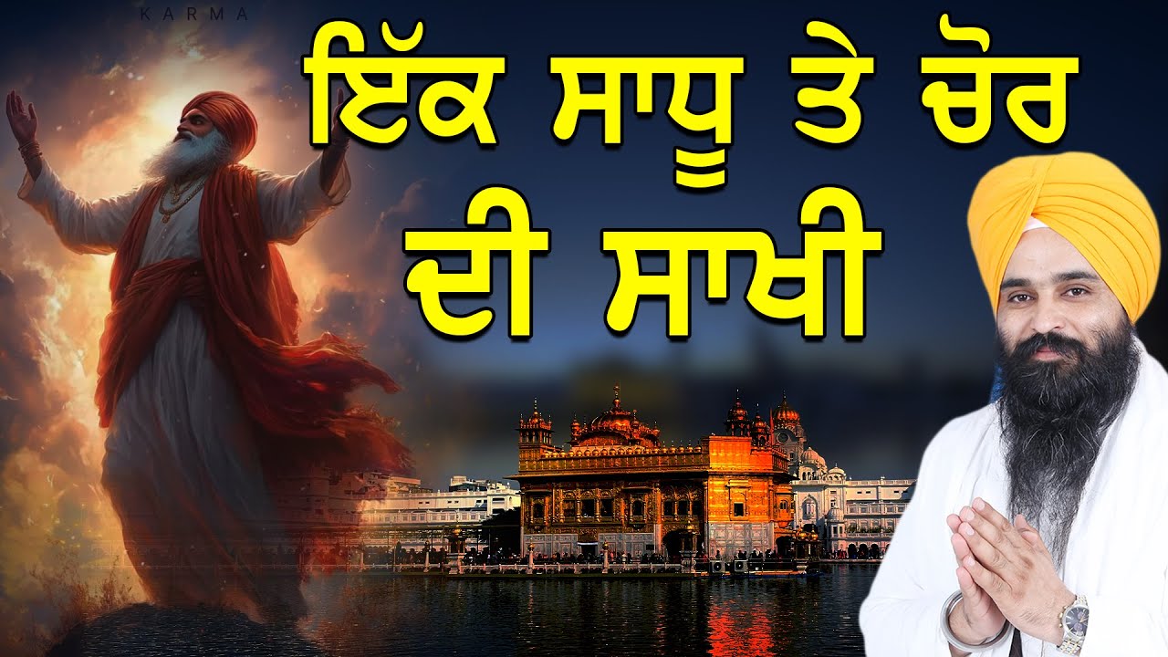 ਇੱਕ ਸਾਧੂ ਤੇ ਚੋਰ ਦੀ ਸਾਖੀ। Giani Harvinder Singh Ganganagar Wale | Gurbani Katha | Waheguru Katha